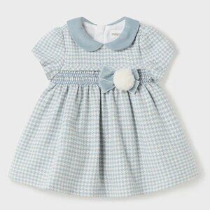 Blue Houndstooth Dress - 18M